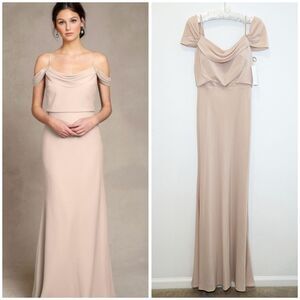 NWT Jenny Yoo Sabine Bridesmaid Dress in Chai